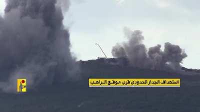 Footage of shelling of Israeli targets on the Lebanese border.