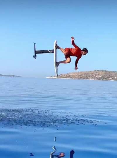 This backflip on the ocean