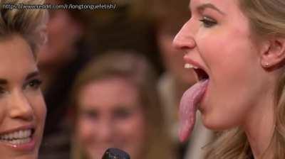 Delicious beautiful long tongue