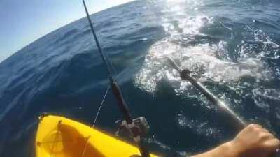 WCGW fishing on a kayak