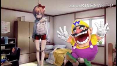 Wario discovers sayori’s body and kills himself