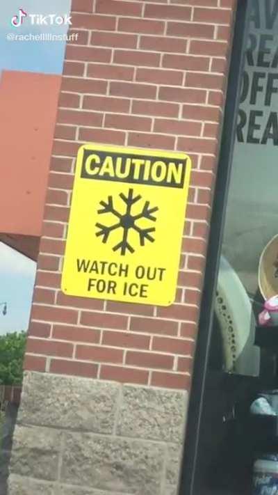 Watch out for ice