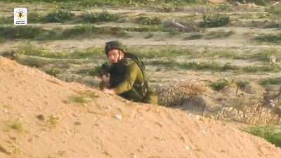 Palestinian PIJ militant snipes an Israeli soldier in the head. Gaza Border. 22/1/2019