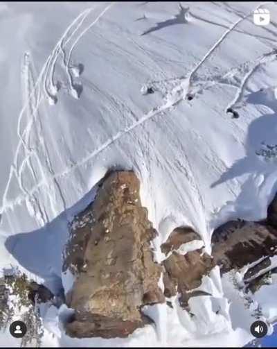 Leap of faith at Jackson hole mountain