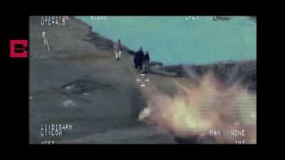 U.S. A-10 Thunderbolt II strafes a Taliban Machine gun crew.