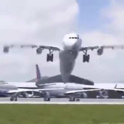 Just a plane taking off