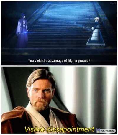 Obi-Wan would be disappointed