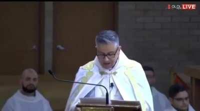 A very beautiful sermon. I wish all our priests are as courageous as him