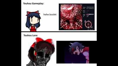 Touhou gameplay vs Touhou lore