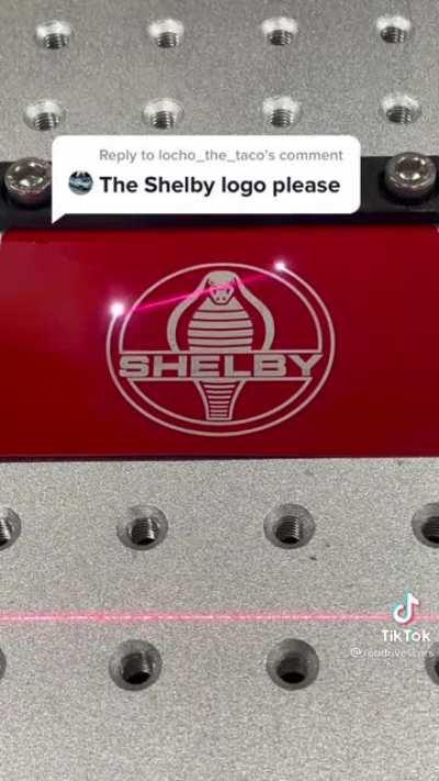 Shelby Logo laser engraving that sound like a dubstep song