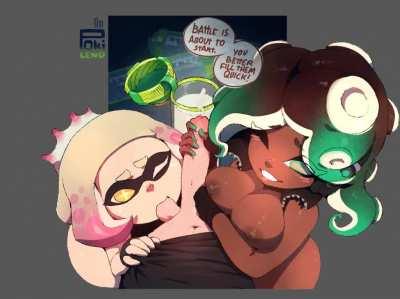 (Pokilewd) Pearl & Marina handjob