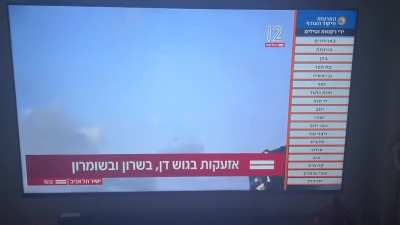 Interception above Tel Aviv caught live on tv 