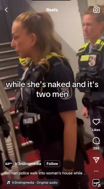 German police enter a woman’s house while she’s naked after a fake burglary report by neighbors