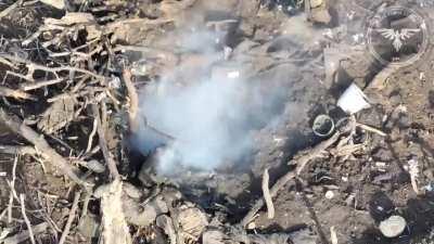 Ukrainian FPV drones dig up Russians out of their dugouts - Stepovoy region