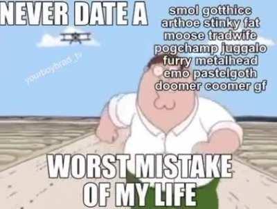 nooo peter don’t ever do that!