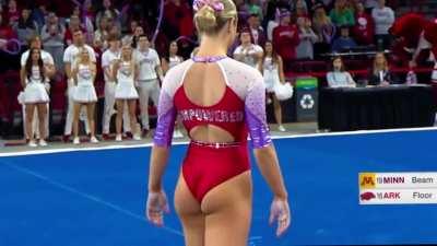 Per Public Demand: Lauren Williams of Arkansas is next‼️🤍❤️ 🐖 🤸‍♀️