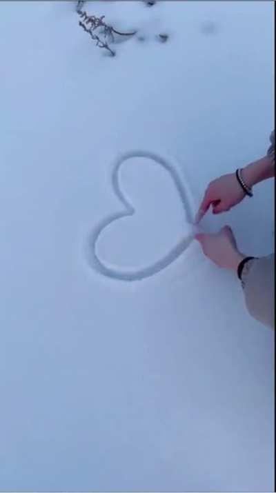 Playing with snow