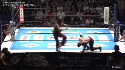 [NJPW Spoilers] Yota Tsuji delivers the mother of all Curb Stomps