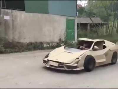 Cardboard Lamborghini