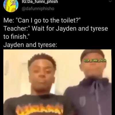 Sir I really need the toilet