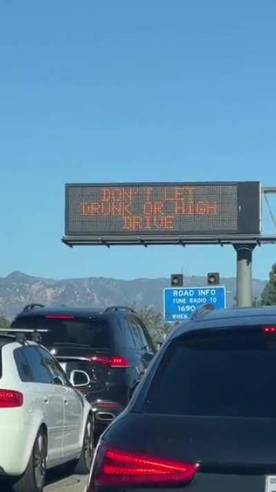 Don't let drunk or high drive