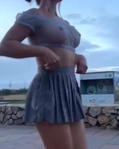 Delightful sexy mini skirt