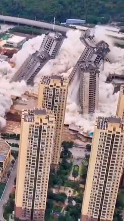 China demolishing unfinished high-rises