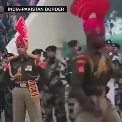 Wagah-Attari border ceremony.