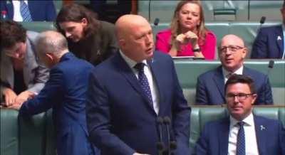 Peter Dutton ignores Madam Deputy Speaker and refuses to stop calling her “Mr Speaker”. How hard can it be? Others do it.