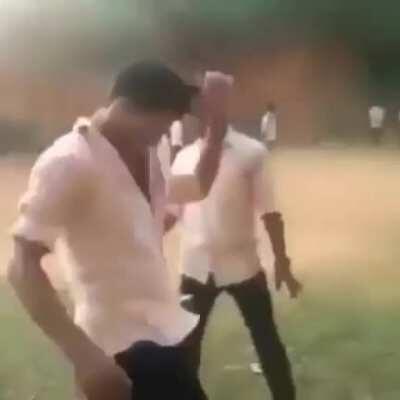 HMFT after a mass fistfight in india