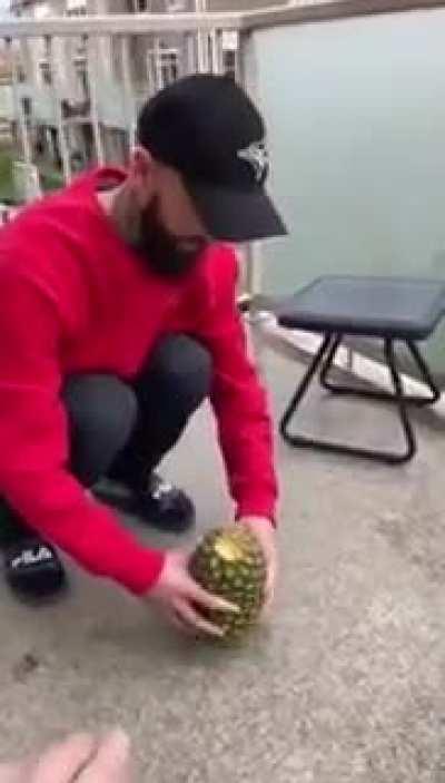 How to open a pineapple without a knife (John Nonny)