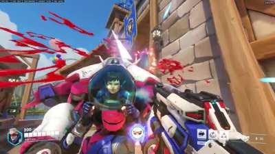 D.Va's mech is quite the bloody one