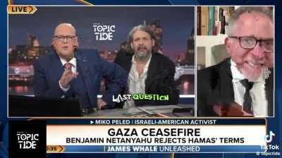 Miko Peled yells at James Whale for supporting the genocide in Palestine