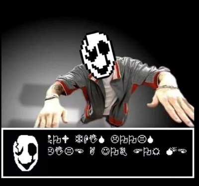 I saw someone comment that Gaster's text sounds like rap, and I couldn't resist. I give you: Gaster Rapster