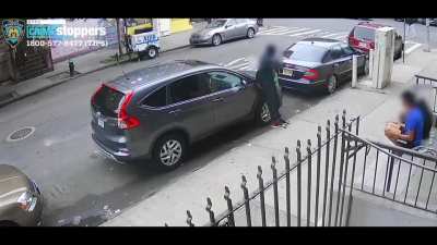 Motorcycle drive-by shooting in the South Bronx