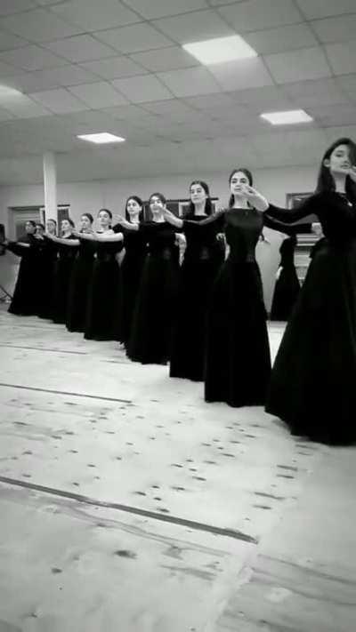 In the Berezka dance, women move with steps so short that it looks like they're floating