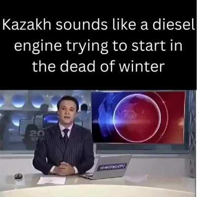 The Kazakh language is fucking weird.