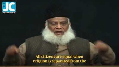 Apparantly secularism is bad