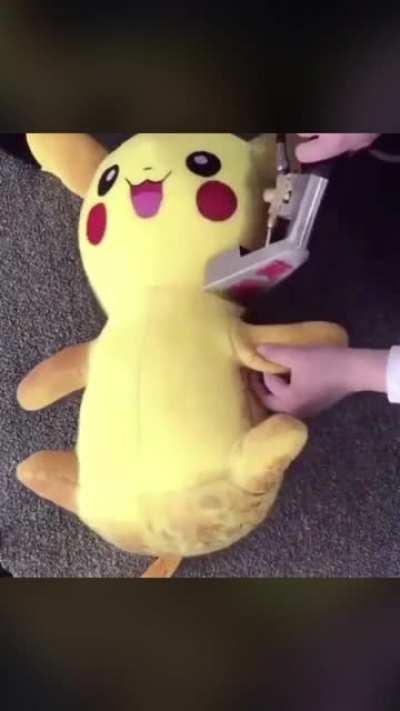 Cleaning Pikachu