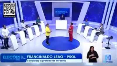 Falando de Palestina em debate para prefeitura