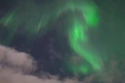 Dynamic northern lights in real-time