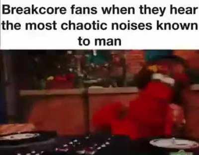 Elmo introduces the gang to breakcore