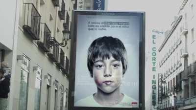 An Anti-Abuse Ad With A Secret Message Only Children Can See