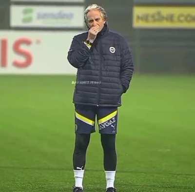 Jorge Jesus today at the training: