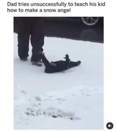 To teach how to make a snow angel