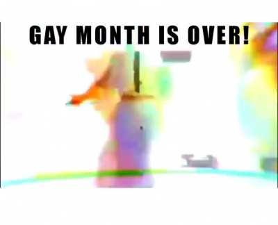 No more gay 😂