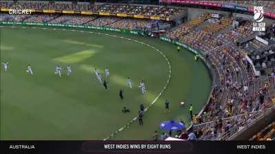 The West Indies defeat Australia in Australia in one of the greatest cricket test match upsets of all time