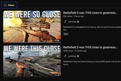 That be the same title you gave your video the last time ye played Battlefield V