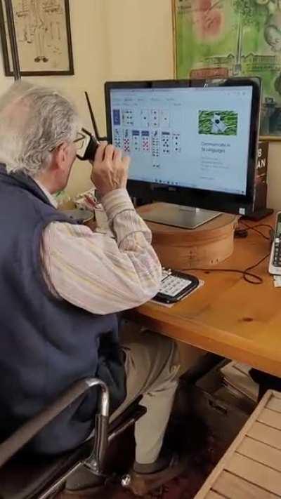 Caught my dad on the internet again...