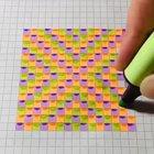 Beautiful checked square. I love the depth the colours created